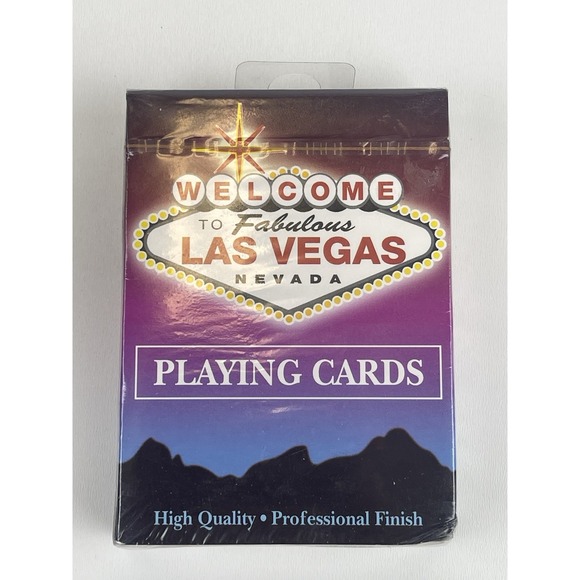 Other - Vtg Welcome To Las Vegas Nevada Design Sealed Deck of Playing Cards 2003 JJT Inc